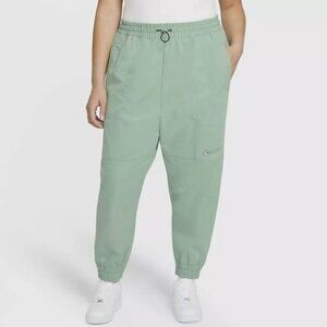Nike Sportswear Swoosh Women's Woven Pants Joggers Steam Green NEW Size XXL